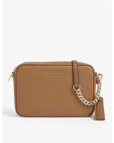 michael kors tracolla ginny|Ginny Leather Crossbody Bag .